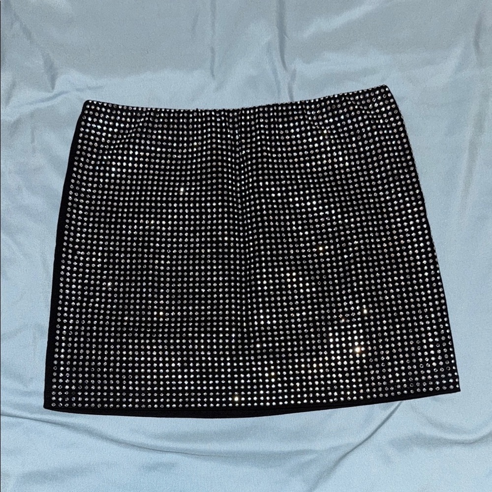Black Studded Skirt
